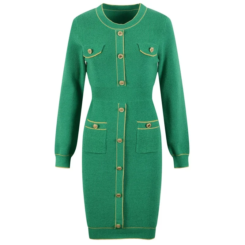 Vintage Autumn Winter Clothes 2022 Luxury Designer Casual O-neck Long Sleeve Knitted Sweater Dress Women Korean Fashion Dresses
Vintage Autumn Winter Clothes 2022 Luxury Designer Casual O-neck Long Sleeve Knitted Sweater Dress Women Korean Fashion Dresses