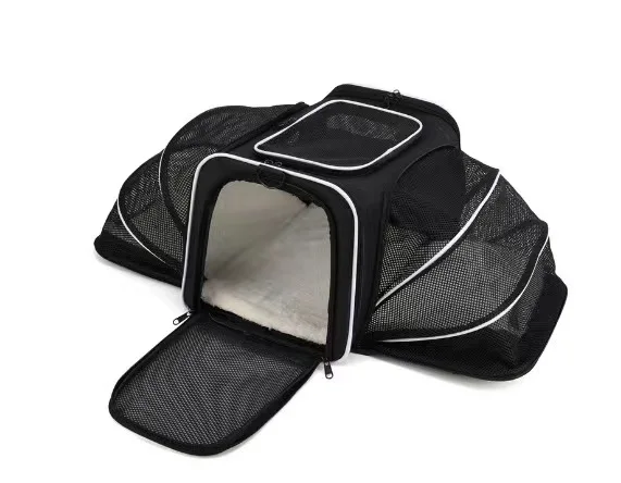 

Cat Pet Carrier 3 Sides Expandable Dog Carrier with 3 Doors for Cats, Dogs, Puppy and Small Animals