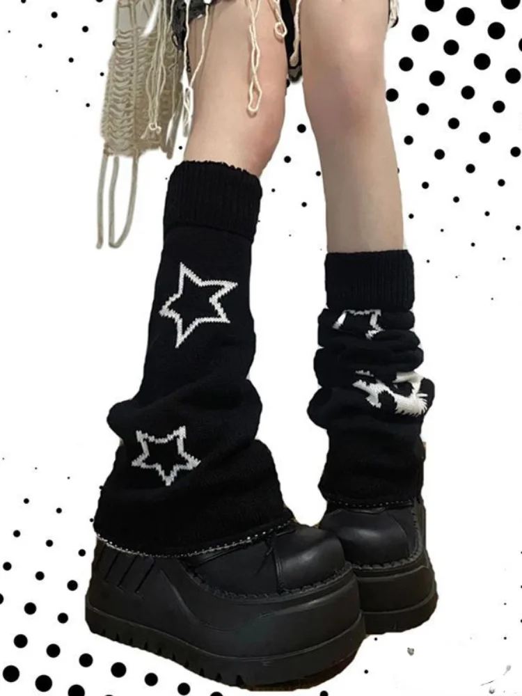 2023 Harajuku Y2k Star Skull Print Two Side Wear Knitted Leg Warmers Socks Punk Girls Japanese Kawaii Streetwear Leg Cover 90s
2023 Harajuku Y2k Star Skull Print Two Side Wear Knitted Leg Warmers Socks Punk Girls Japanese Kawaii Streetwear Leg Cover 90s