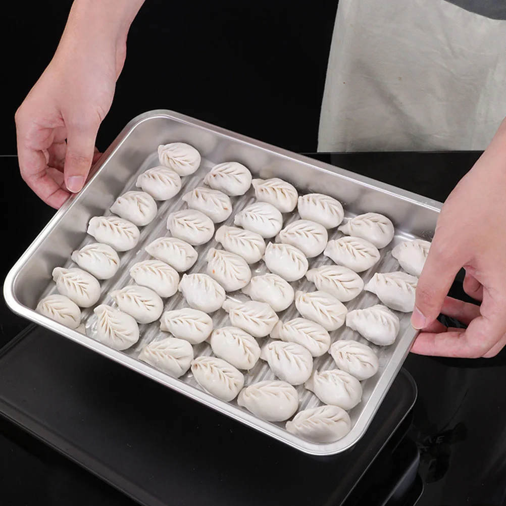 Dumpling Storage Box Stainless Steel Freezer Food Container Lid Mesh Rack Stackable Refrigerator Bins For Kitchen
Dumpling Storage Box Stainless Steel Freezer Food Container Lid Mesh Rack Stackable Refrigerator Bins For Kitchen