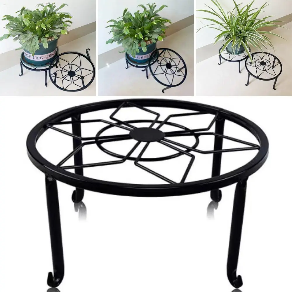 Round Wrought Iron Home Decor Garden Potted Stander Flower Pot Rack Planters Holder Plant Stand Rack 
Round Wrought Iron Home Decor Garden Potted Stander Flower Pot Rack Planters Holder Plant Stand Rack
