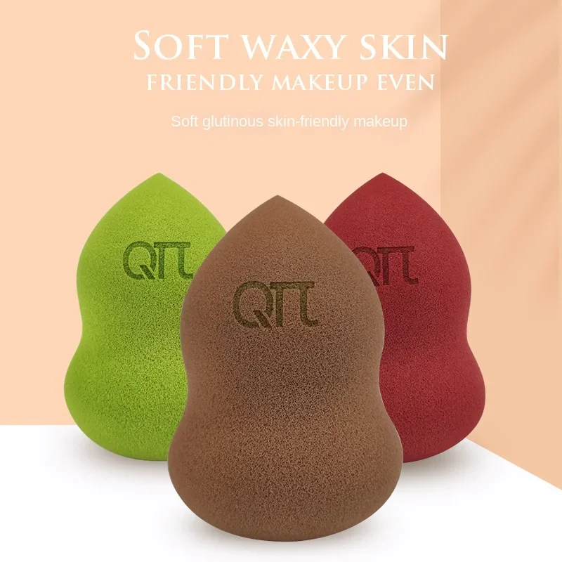 

Qπ Beauty Sponge Puff for Makeup, Non-absorbent, Water-swelling, Gourd-shaped, Dual-use Cosmetic Sponge