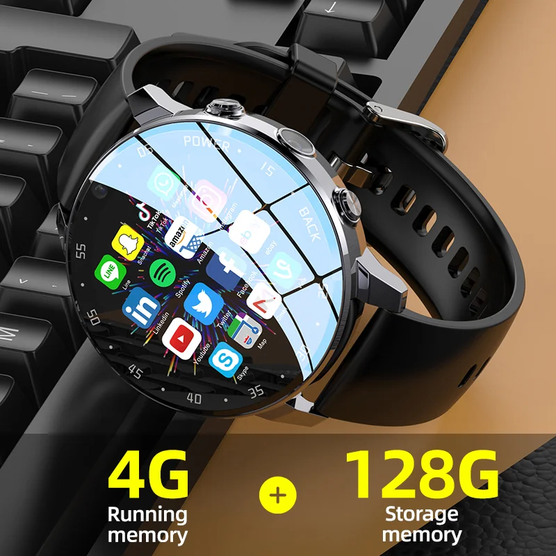 

Новинка 2023, умные часы глобальная версия 4G NET, Android OS, аккумулятор 800 мАч, экран 1,43 дюйма, измерение кровяного давления, GPS, определение местоположения, мужские умные часы
