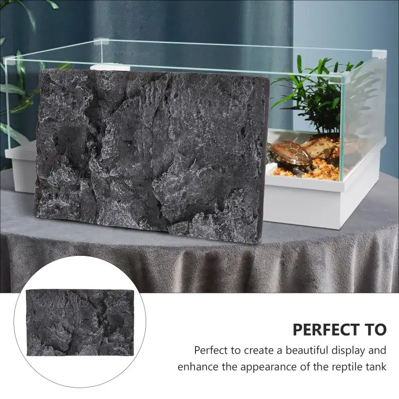 Generic Background Reptile Tank 3D Aquarium Board Fish Terrarium Tile