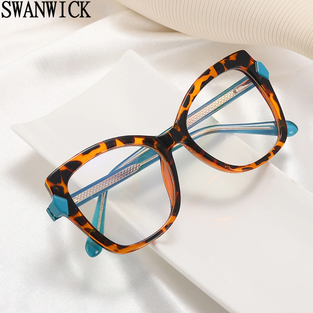 Swanwick cat eye glasses tr90 clear lens anti blue light big cat eye glasses frame women European style leopard black gift items
Swanwick cat eye glasses tr90 clear lens anti blue light big cat eye glasses frame women European style leopard black gift items