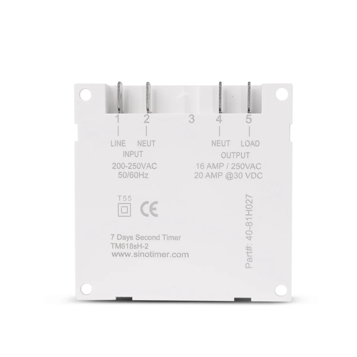 

SINOTIMER TM618SH 220V 1 Second Interval Power Supply 7 Days Weekly Programmable Digital Electronic Lighting Daily Timer Switch