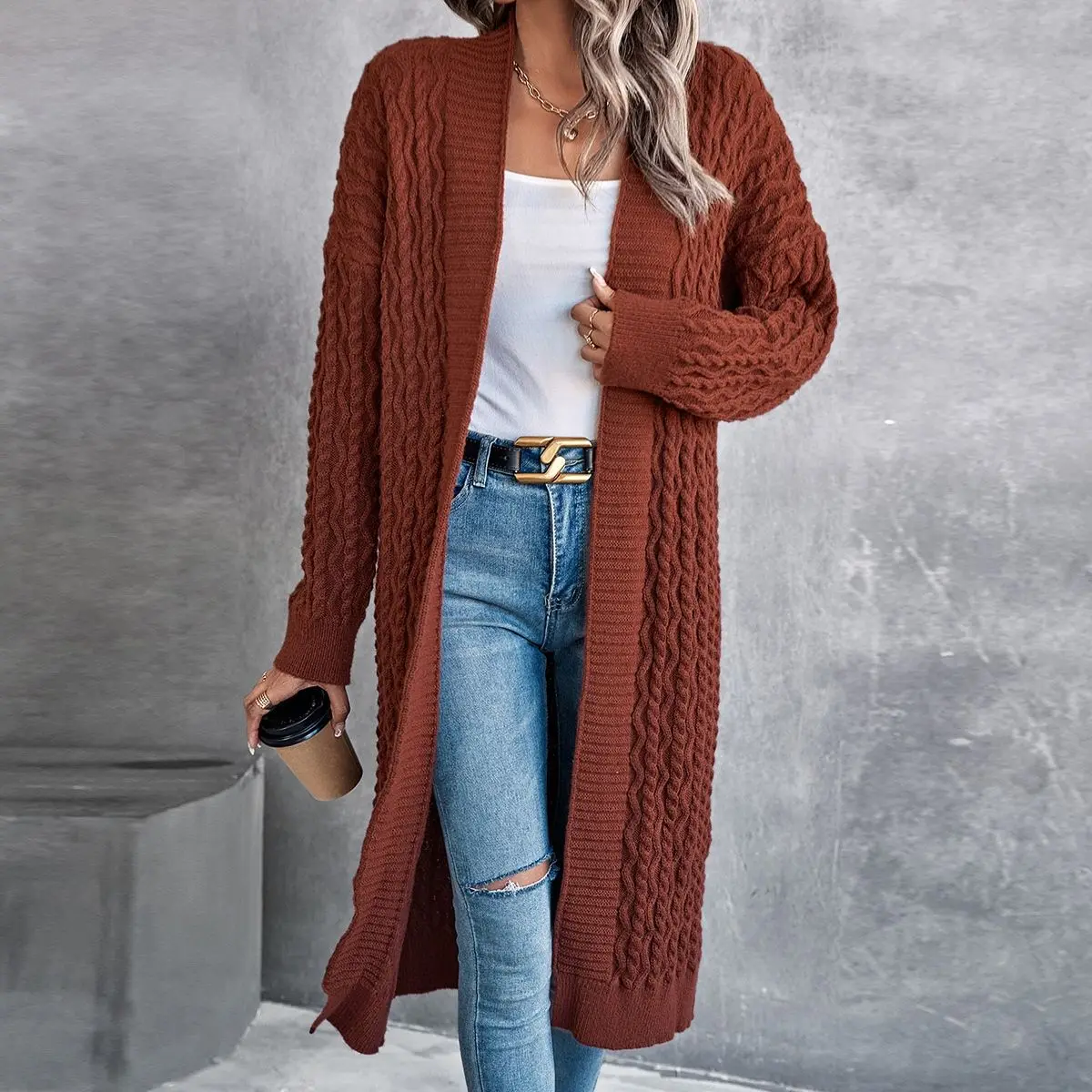 Autumn And Winter New Women's 2023 Coat Knitted Cardigan Women's European And American Style Mid Length Sweater Women's
Autumn And Winter New Women's 2023 Coat Knitted Cardigan Women's European And American Style Mid Length Sweater Women's