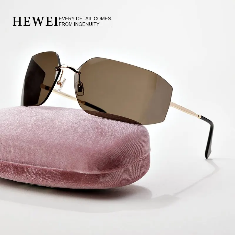 Rimless Niche Designer Brand Luxury UV400 Sunglasses Personality Trend Fashion Women Sunglasses Men Pure Titanium Sunglasses
Rimless Niche Designer Brand Luxury UV400 Sunglasses Personality Trend Fashion Women Sunglasses Men Pure Titanium Sunglasses