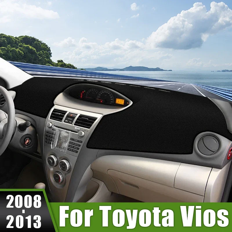 

For Toyota Vios 2008 2009 2010 2011 2012 2013 Car Dashboard Cover Sun Shade Mats Avoid Light Pads Instrument Panel Carpets