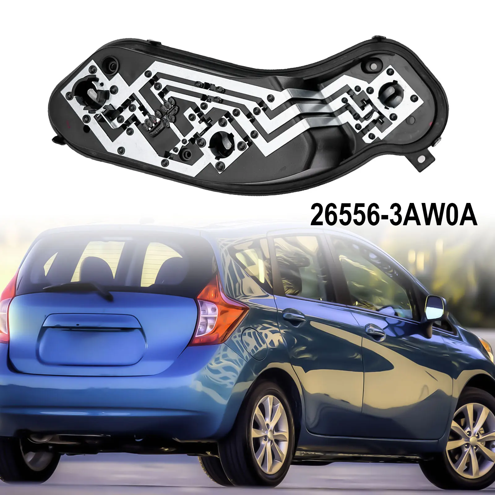 Tail Light Socket 26556-3AW0A Fits For Nissan Versa Sedan 2013-2019 Black Silver Plastic Left Tail Light Socket Replacement
Tail Light Socket 26556-3AW0A Fits For Nissan Versa Sedan 2013-2019 Black Silver Plastic Left Tail Light Socket Replacement