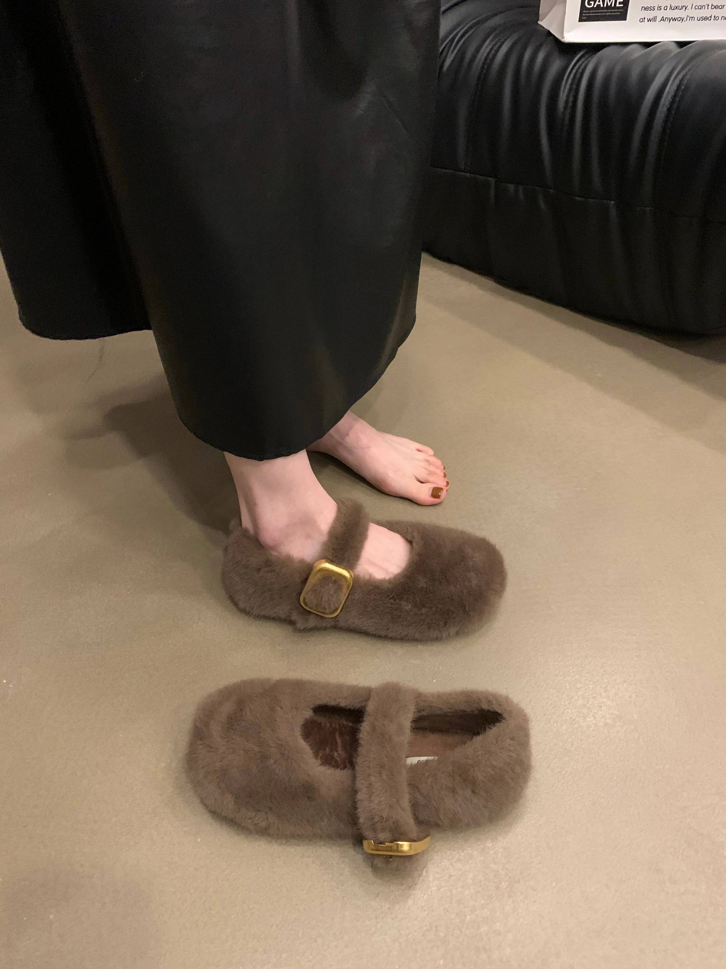 Loafers Fur Moccasin Shoes Round Toe Female Footwear Casual Sneaker Soft Moccasins Dress Winter New Basic Lace-Up Rubber Canvas
Loafers Fur Moccasin Shoes Round Toe Female Footwear Casual Sneaker Soft Moccasins Dress Winter New Basic Lace-Up Rubber Canvas
