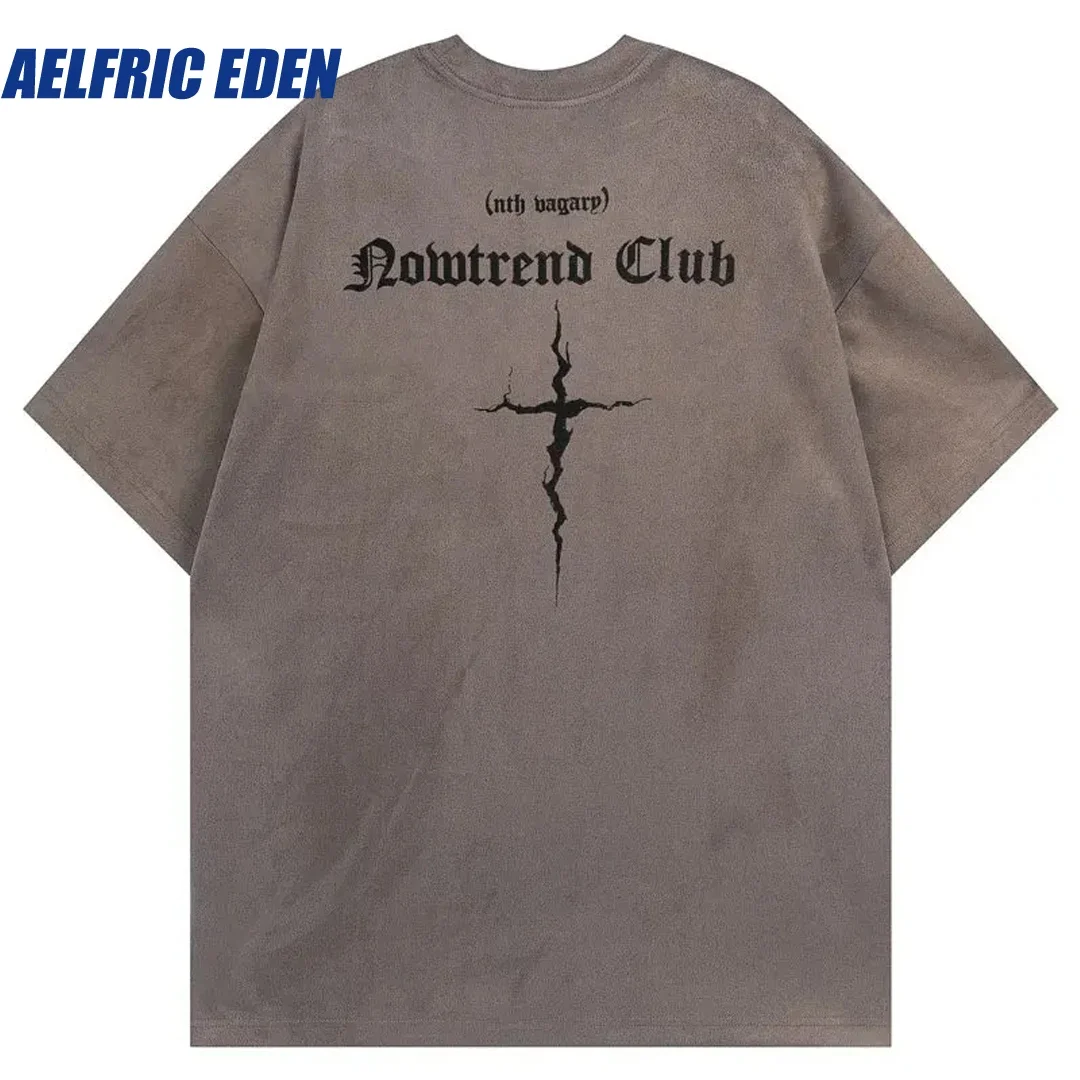 Aelfric Eden Hip Hop Suede T Shirts Streetwear Harajuku Embroidery Letter Punk Gothic Tshirt Fashion Summer Casual Loose Tee Top
Aelfric Eden Hip Hop Suede T Shirts Streetwear Harajuku Embroidery Letter Punk Gothic Tshirt Fashion Summer Casual Loose Tee Top