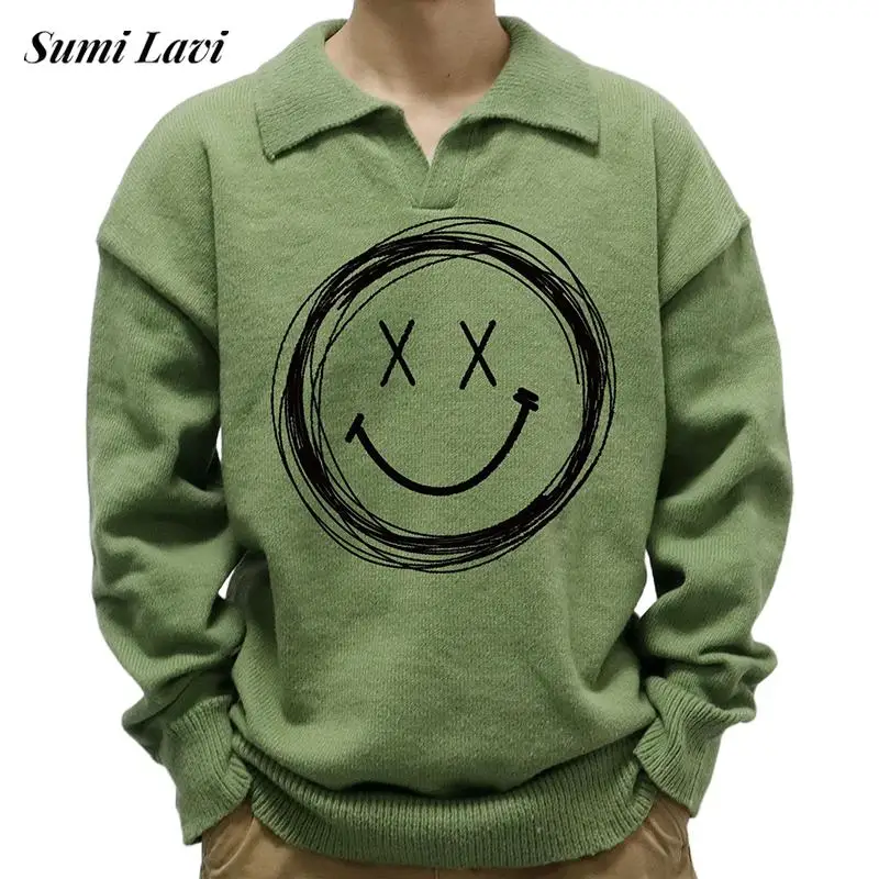 Fashion Graphic Print Sweater Mens Pullover Knitted Long Sleeve Polo Collar Tops 2023 Autumn Winter Men Clothing Casual Sweaters
Fashion Graphic Print Sweater Mens Pullover Knitted Long Sleeve Polo Collar Tops 2023 Autumn Winter Men Clothing Casual Sweaters