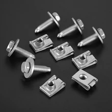 5 Sets M8 Screw Bolts With Spring Nuts Car Engine Under Cover Fastener Bolt for Mercedez-benz Car Accessories
5 Sets M8 Screw Bolts With Spring Nuts Car Engine Under Cover Fastener Bolt for Mercedez-benz Car Accessories
