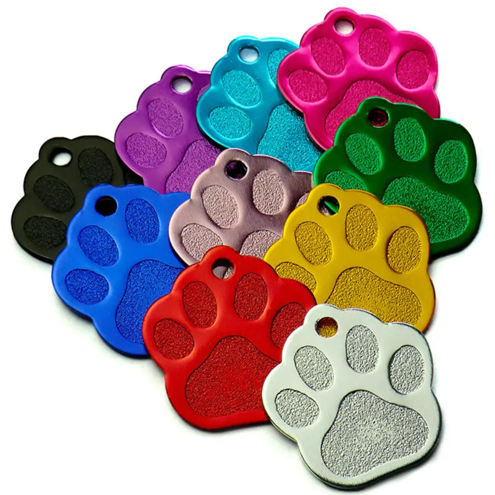 Wholesale 100Pcs Paw Pet Dog ID Tag Custom Engraved Name Plate Phone Dogs ID Tags Personalized Aluminum Pet Pendant Key Chain 
Wholesale 100Pcs Paw Pet Dog ID Tag Custom Engraved Name Plate Phone Dogs ID Tags Personalized Aluminum Pet Pendant Key Chain