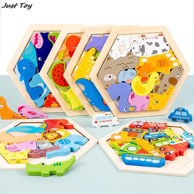 Montessori Wooden Toys 3D Anaimal Jigsaw Puzzle Math Toys Baby Hand Grasp Board Shape Match Puzzle Educational Toys For Kids
Montessori Wooden Toys 3D Anaimal Jigsaw Puzzle Math Toys Baby Hand Grasp Board Shape Match Puzzle Educational Toys For Kids