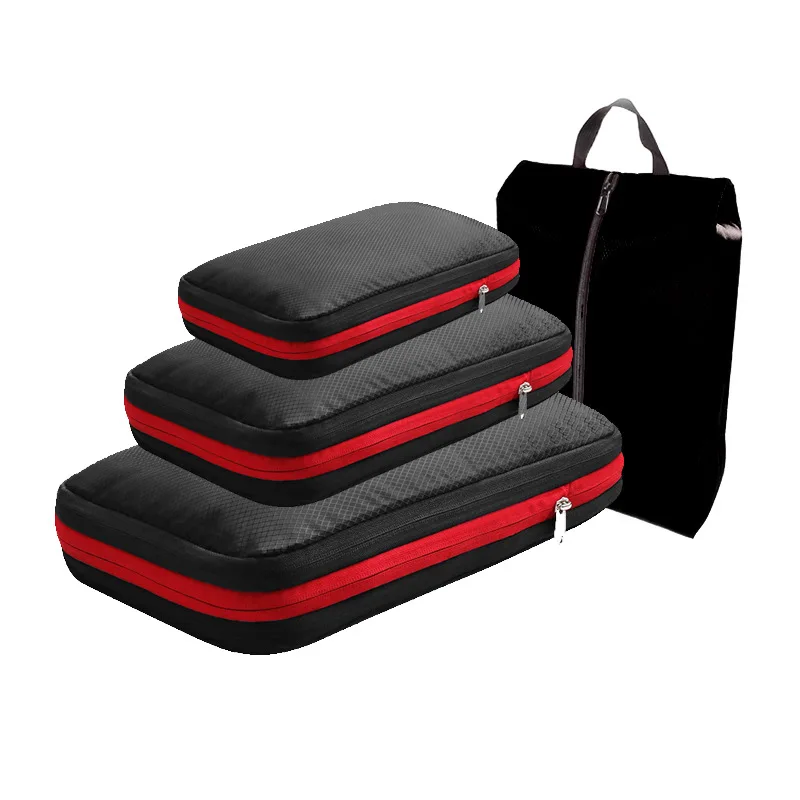 Travel Compression Packing Cubes With Shoe Bag Portable Folding Organizer Luggage Compressible Pouch Travel Storage Clothes Shoe
Travel Compression Packing Cubes With Shoe Bag Portable Folding Organizer Luggage Compressible Pouch Travel Storage Clothes Shoe