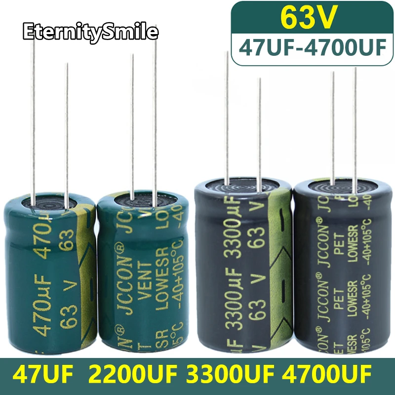 1-100Pcs 63V Capacitor 4700UF 3300UF Electrolytic Capacitor 2200UF 1000UF 470UF 330UF 220UF Startup Capacitor 100UF 47UF 2200UF
1-100Pcs 63V Capacitor 4700UF 3300UF Electrolytic Capacitor 2200UF 1000UF 470UF 330UF 220UF Startup Capacitor 100UF 47UF 2200UF