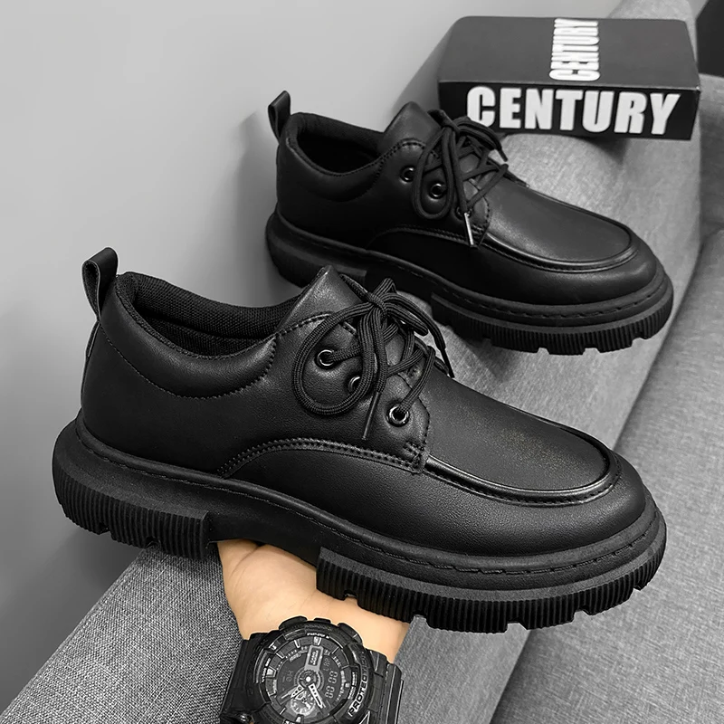 

CYYTL Mens Shoes Casual Leather Winter Loafers Designer Luxury Ankle Platform Chelsea Tactical Cowboy Boots Work Safety Sneakers