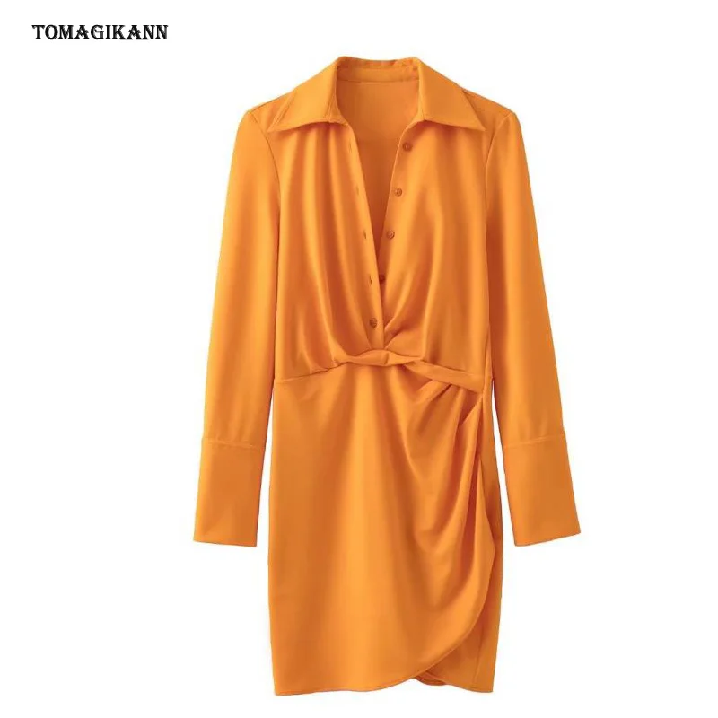 Women Solid Shirt Dress OL Draped High Waist Full Sleeve Mini Dress Spring Ladies Casual Vacation Vestido
Women Solid Shirt Dress OL Draped High Waist Full Sleeve Mini Dress Spring Ladies Casual Vacation Vestido