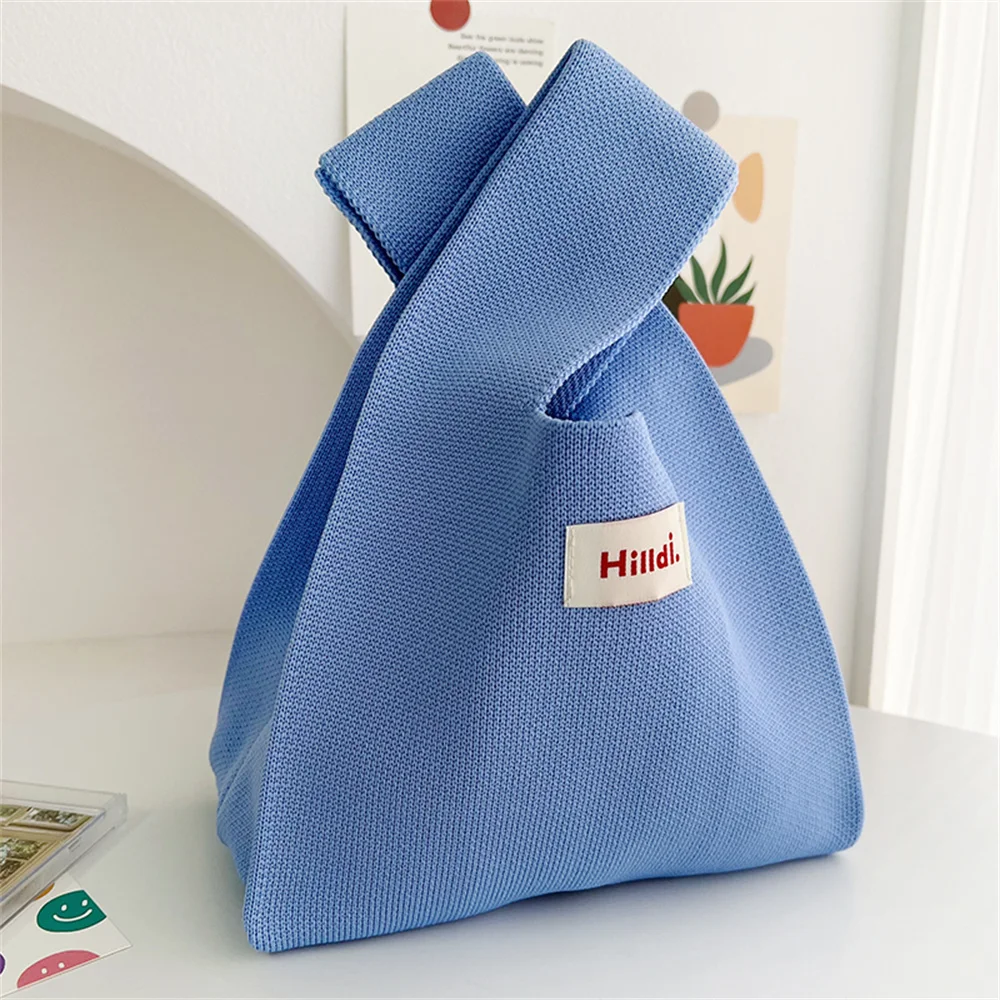 Knit Handbag Solid Color Tote Bag Japanese Style Versatile Portable Casual Shopping Bags Reusable Bucket Bag for Women Gift
Knit Handbag Solid Color Tote Bag Japanese Style Versatile Portable Casual Shopping Bags Reusable Bucket Bag for Women Gift