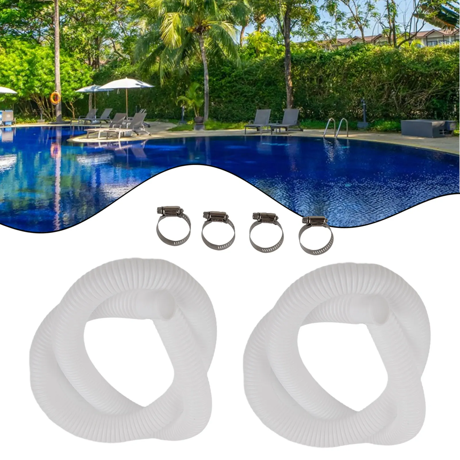 1 Set Hose Clips For Intex 1-1/4 Inch Accessory Hose Above Ground Pool Pump Replace 1.25" Adapter For Pool Coonector Hose Clips
1 Set Hose Clips For Intex 1-1/4 Inch Accessory Hose Above Ground Pool Pump Replace 1.25" Adapter For Pool Coonector Hose Clips