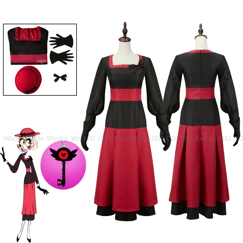 Anime Hazbin Cos Hotel Charlie Cosplay Costume Black Red Gown Dress Women Evening Party Fashion Suit With Hat Gloves Halloween
Anime Hazbin Cos Hotel Charlie Cosplay Costume Black Red Gown Dress Women Evening Party Fashion Suit With Hat Gloves Halloween