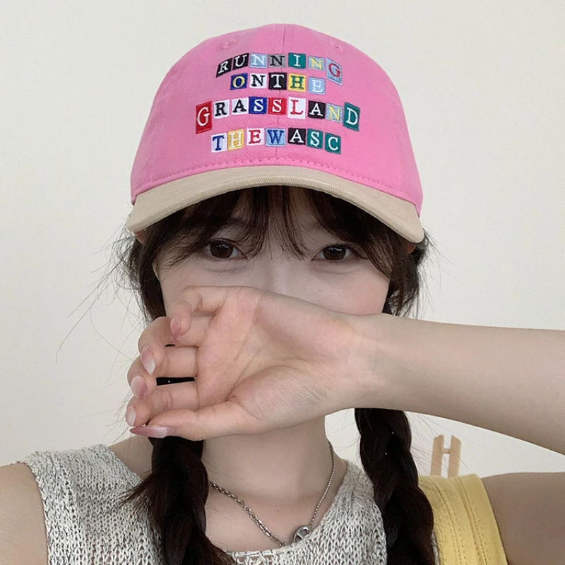 Fashion Splicing Letter Embroidery Baseball Caps Women Summer Travel Sunscreen Street Trend Versatile Retro Maillard Men's Hat
Fashion Splicing Letter Embroidery Baseball Caps Women Summer Travel Sunscreen Street Trend Versatile Retro Maillard Men's Hat
