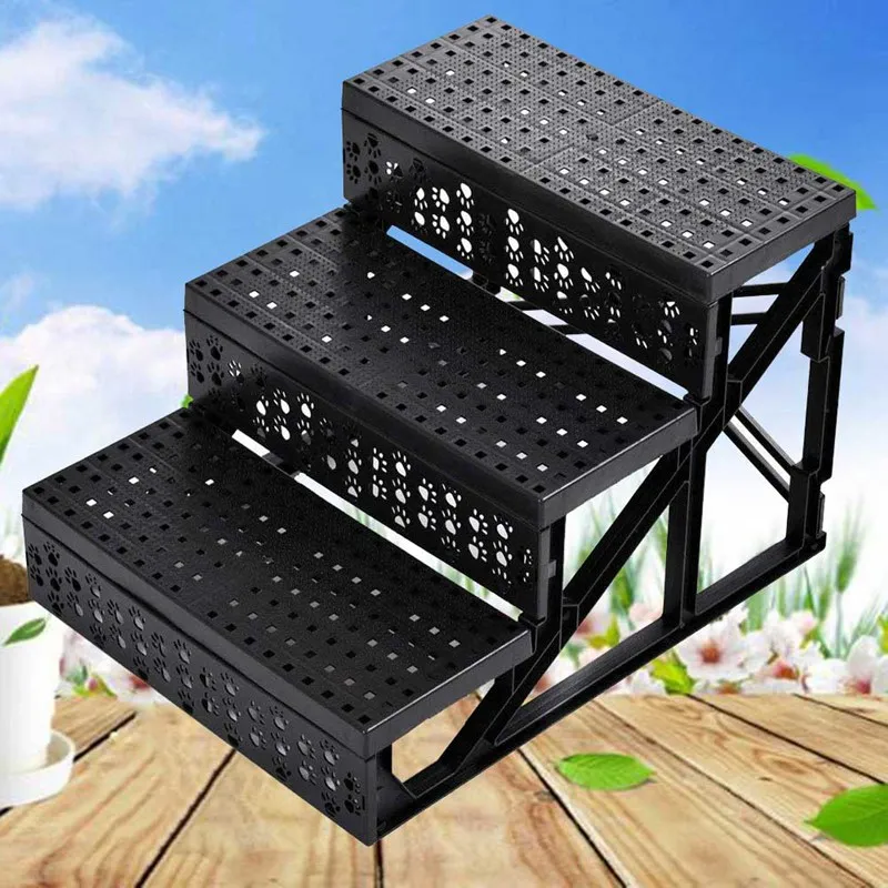 

Cat Dog Platform Ramp Steps Climbing Ladder Stairs Platforms Pet Stand Three Steps Extend Exercise Loft Shelf Playground House