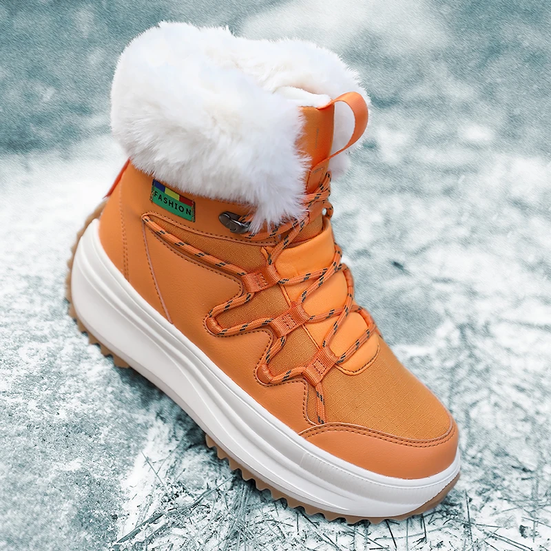 Women's casual snow boots winter new warmth plush thick sole anti slip boots fashion versatile tide boots comfort women's boots
Women's casual snow boots winter new warmth plush thick sole anti slip boots fashion versatile tide boots comfort women's boots