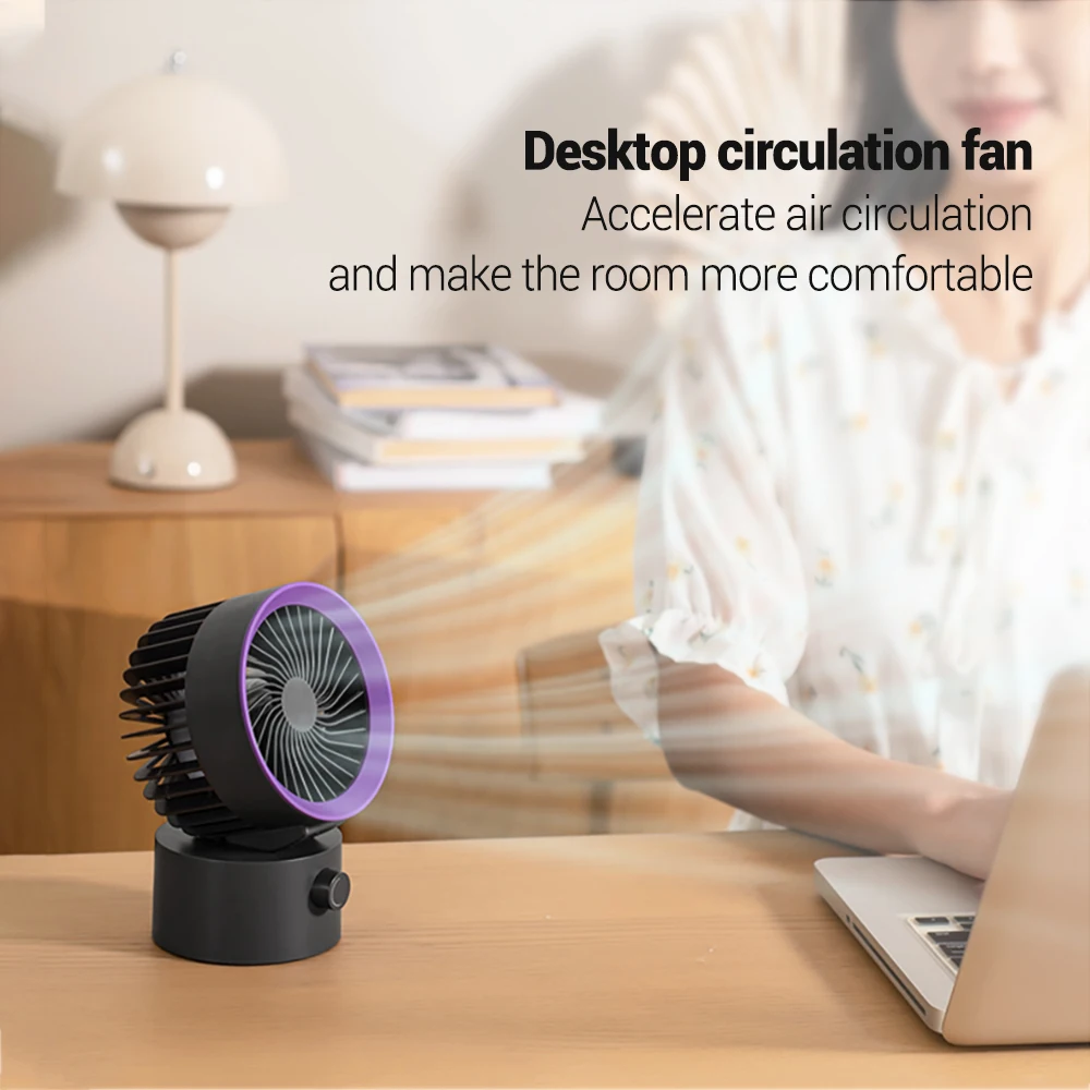 Electric Circulator Fan Portable Home Quiet Ventilator Desktop Fan Stepless Speed Regulation USB Personal Fan for Room Office
Electric Circulator Fan Portable Home Quiet Ventilator Desktop Fan Stepless Speed Regulation USB Personal Fan for Room Office