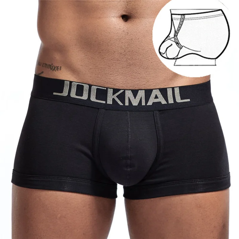 JOCKMAIL Fashion Pure Cotton Men Underwear varicocele resizable lifting ring boxer briefs Sexy low waist male underpants Shorts
JOCKMAIL Fashion Pure Cotton Men Underwear varicocele resizable lifting ring boxer briefs Sexy low waist male underpants Shorts