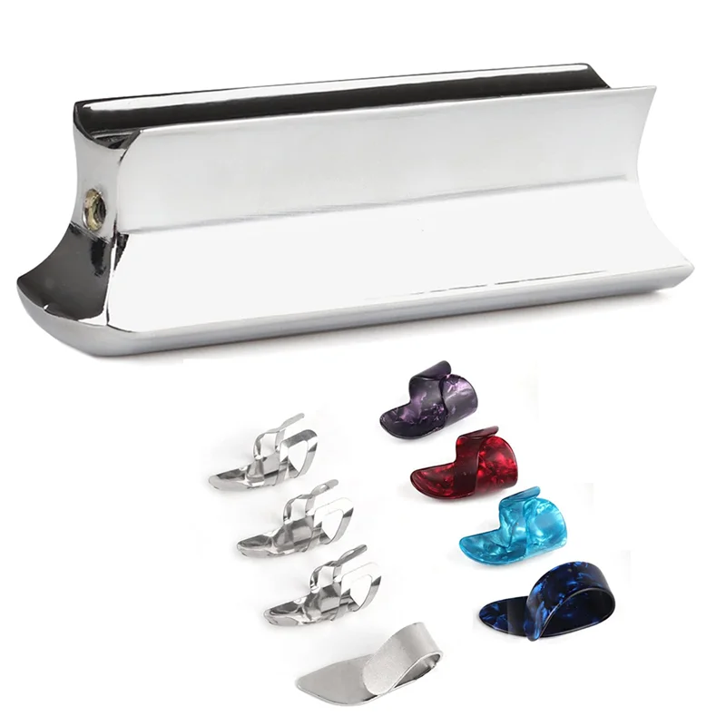 Guitar Slide Metal Steel Tone-Bar,with Celluloid and Stainless Steel Metal Thumb & Finger Picks Plectrums
Guitar Slide Metal Steel Tone-Bar,with Celluloid and Stainless Steel Metal Thumb & Finger Picks Plectrums