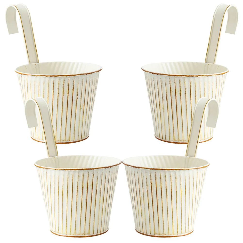 4Pcs Flower Pot Metal Hanging Flower Pot Balcony Garden Planter Basket Fence Hanging Bucket
4Pcs Flower Pot Metal Hanging Flower Pot Balcony Garden Planter Basket Fence Hanging Bucket
