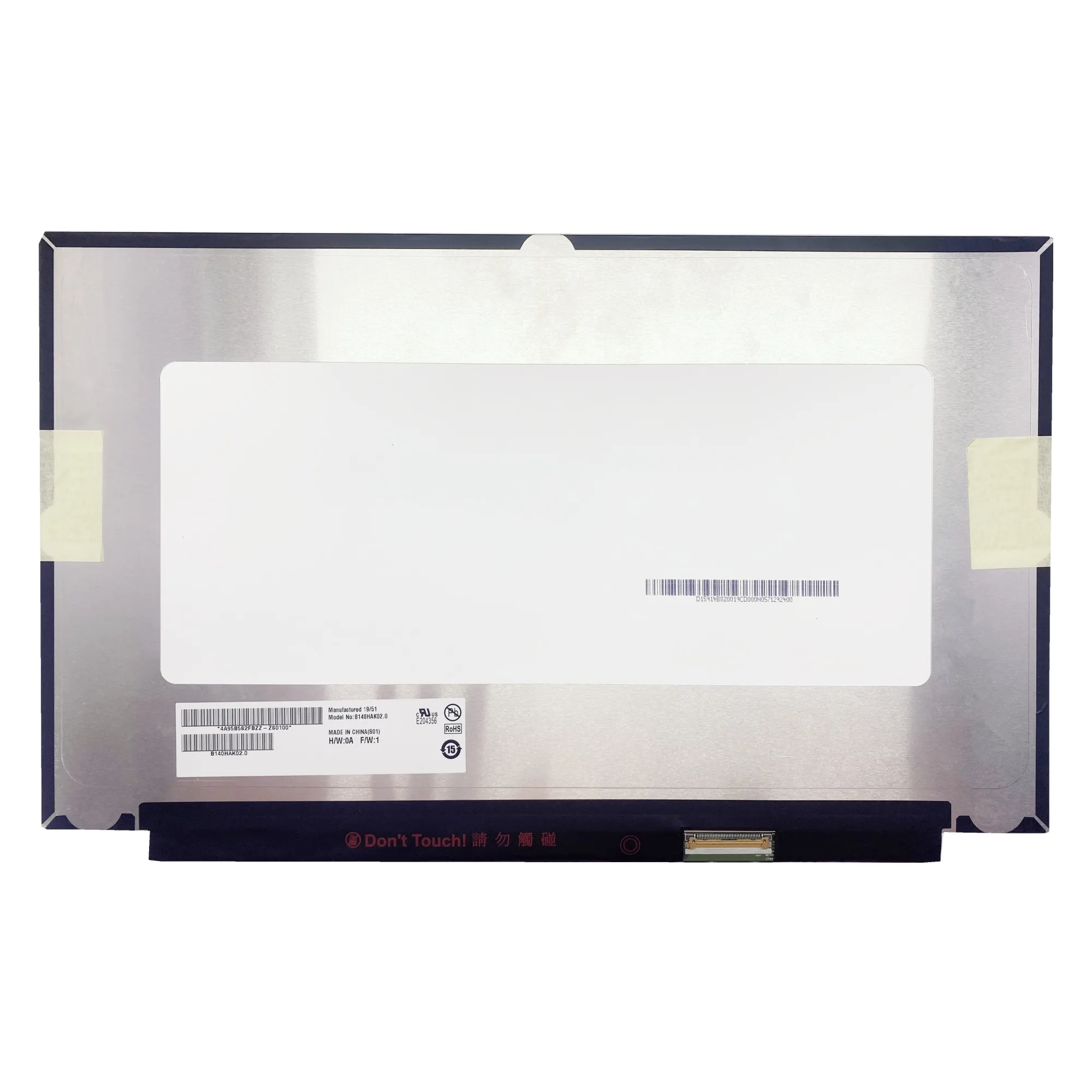 B140HAK02.0 14.0'' Laptop LCD Touch Screen Panel Matrix 1920*1080 EDP 40 PINS
B140HAK02.0 14.0'' Laptop LCD Touch Screen Panel Matrix 1920*1080 EDP 40 PINS