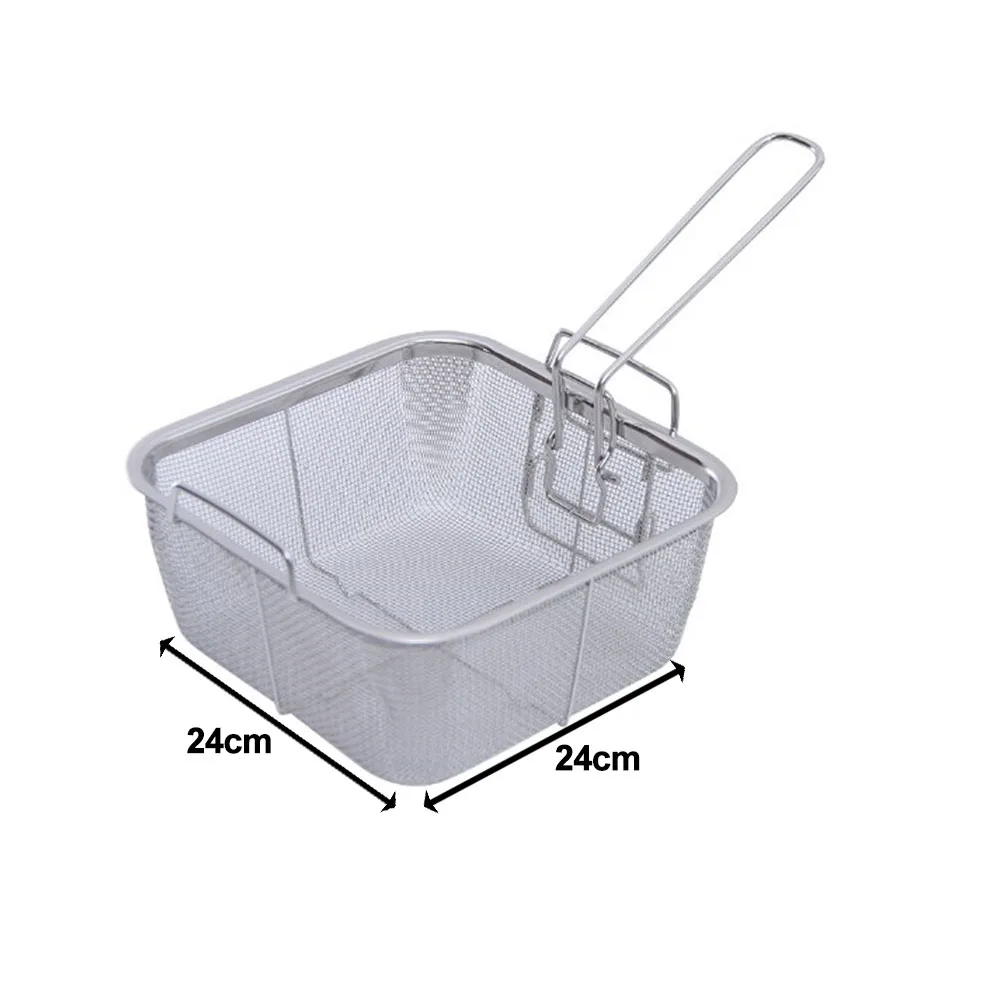 Sturdy Stainless Steel Frying Basket Crafted from Food Grade 304 Stainless Steel Ensures Long Lasting Performance
Sturdy Stainless Steel Frying Basket Crafted from Food Grade 304 Stainless Steel Ensures Long Lasting Performance