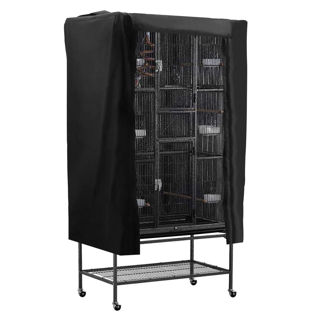 POPETPOP Birdcage Covers Breathable Dustproof Sleep Helper Accessory Shading Cloth for Pet Bird (Black)
POPETPOP Birdcage Covers Breathable Dustproof Sleep Helper Accessory Shading Cloth for Pet Bird (Black)