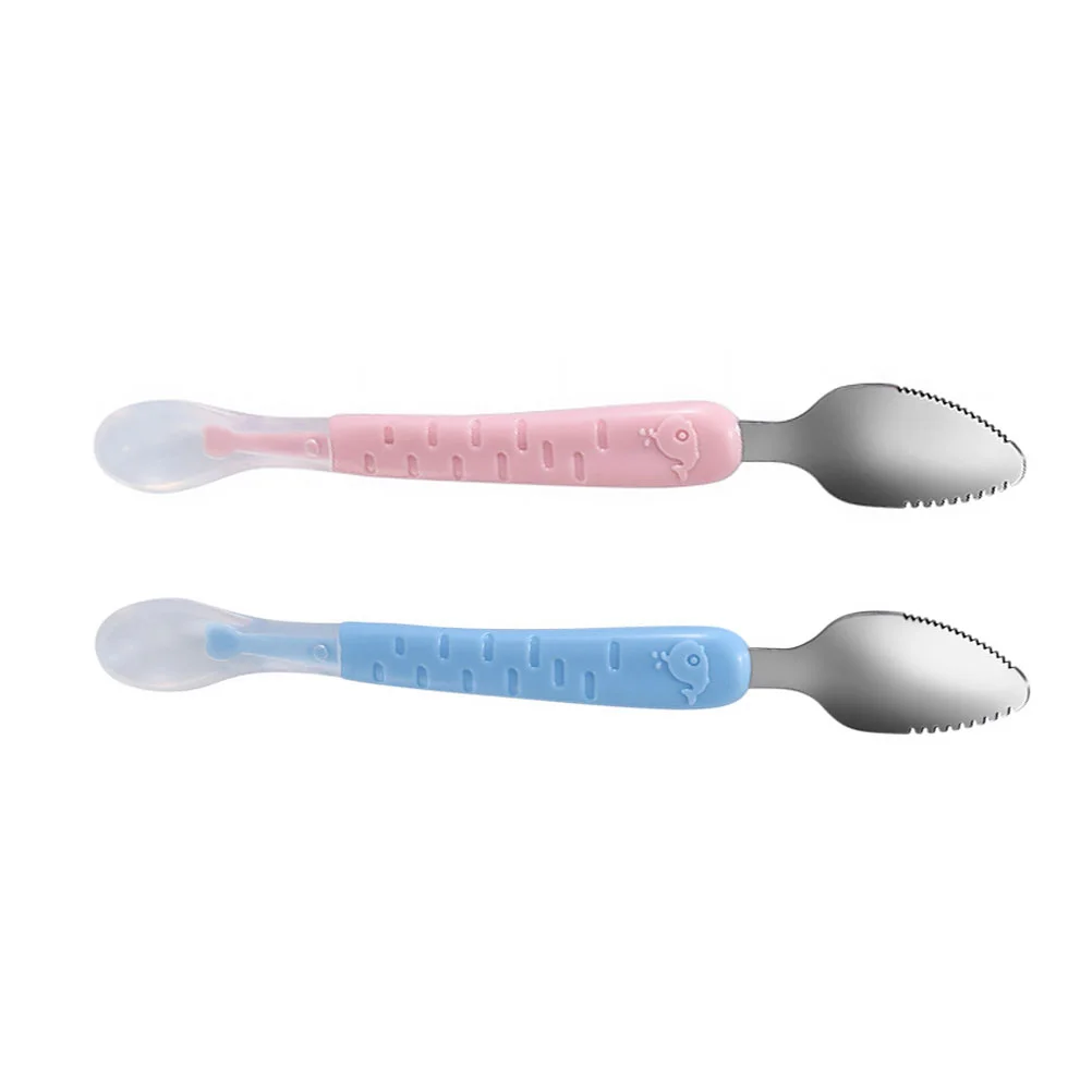 2 Pcs Double Head Scraper Baby Sawx Training Utensils Stainless Steel Kids Scoop
2 Pcs Double Head Scraper Baby Sawx Training Utensils Stainless Steel Kids Scoop