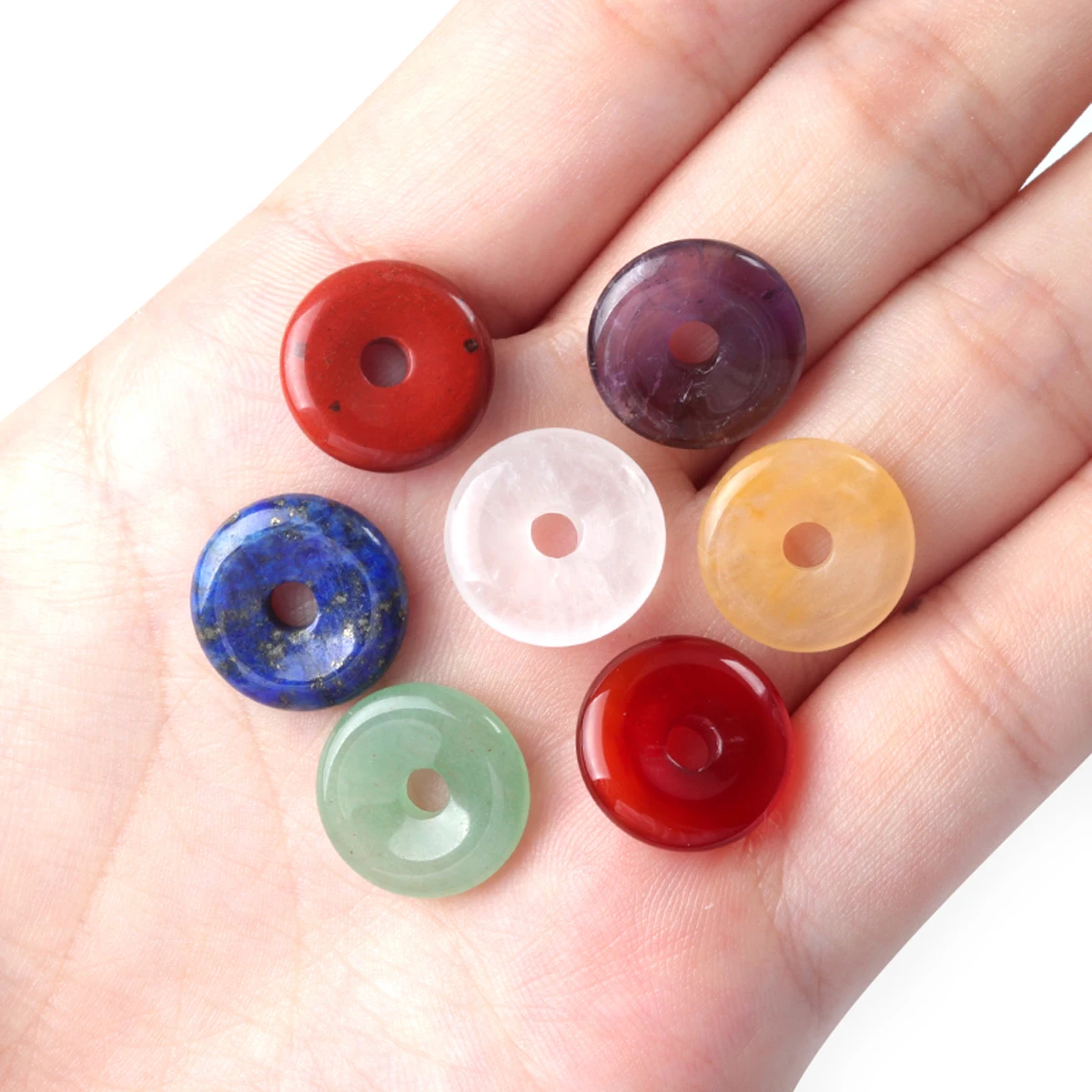 7PCS/bag Seven Chakra Natural Semi Precious Stones Round Beads Crystal Agate Jade Reiki Healing DIY Jewelry Accessories
7PCS/bag Seven Chakra Natural Semi Precious Stones Round Beads Crystal Agate Jade Reiki Healing DIY Jewelry Accessories