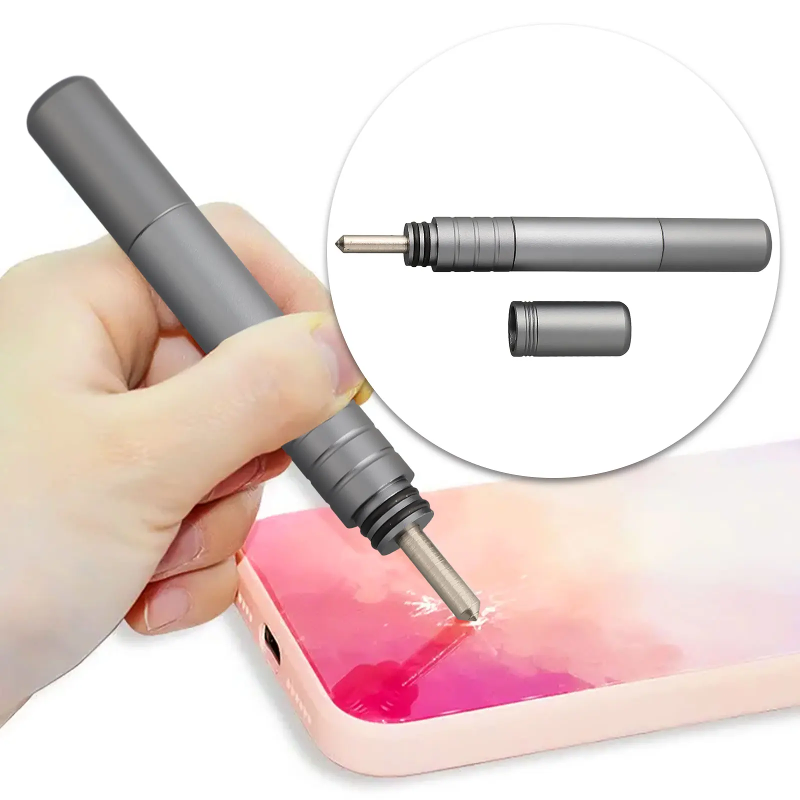 Metal Glass Breaking Pen Breaking Tool For Cell Phone Rear Glass Cover Breaker Repair New Glass Camera Blasting Hand Tool Sets
Metal Glass Breaking Pen Breaking Tool For Cell Phone Rear Glass Cover Breaker Repair New Glass Camera Blasting Hand Tool Sets