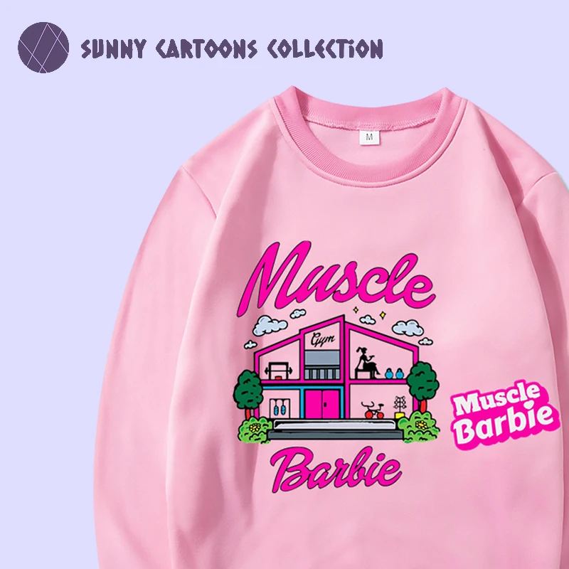 Miniso Barbie Pullover Hoodie Cartoon Princess Letter Printed Round Neck Hoodie for Men and Women Couples Oversized Sportswear
Miniso Barbie Pullover Hoodie Cartoon Princess Letter Printed Round Neck Hoodie for Men and Women Couples Oversized Sportswear