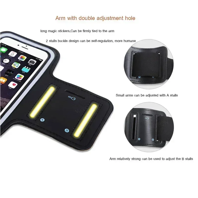 5.5inch Phone Armband Smartphone Key Holder For iPhone Sports Outdoor Arm Bag Gym Running Phone Bag Arm Band Case for Samsung 3 S94cb219581724f52bb3593a8058ec7d0G