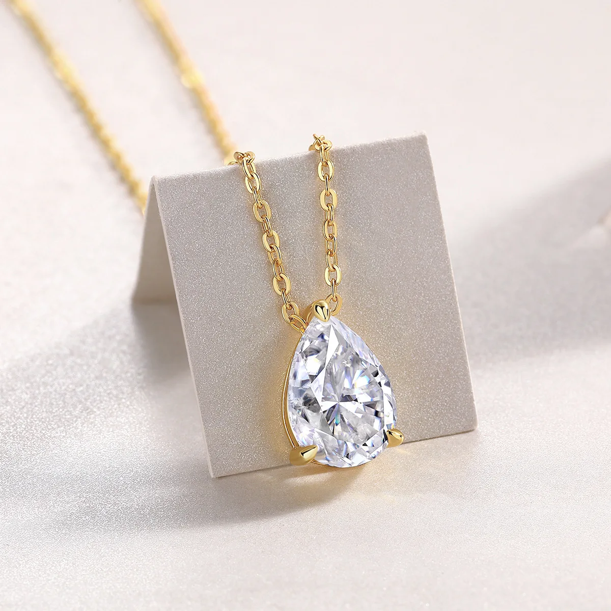 Solitaire Pear Cut 1-5CT D Color Moissanite Diamond Pendant for Women 925 Silver Plated 18k Rose Gold Chain Necklace GRA 3 Mallzona S94cc24f87f87417c8cfb627cd9b059b6N Solitaire Pear Cut 1-5CT D Color Moissanite Diamond Pendant for Women 925 Silver Plated 18k Rose Gold Chain Necklace GRA Mallzona