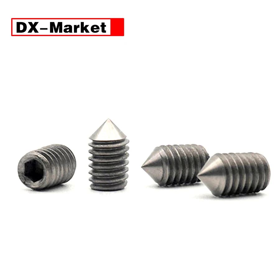 

【DX-Market】Titanium Set Screw , Gr2 Titanium Hex Socket Cone Point Set Screws ,E027