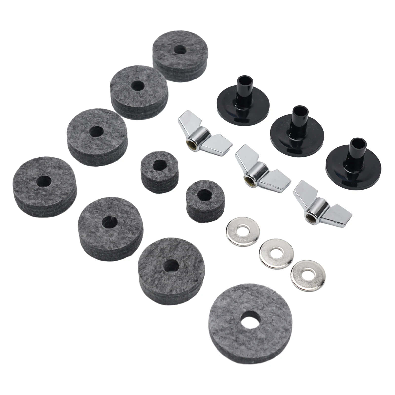 Drum Felt Washers Drums Felt Set 18 PCS Cymbal Sleeve Drum Stand Felt Washers Durable Percussion Parts Replacement
Drum Felt Washers Drums Felt Set 18 PCS Cymbal Sleeve Drum Stand Felt Washers Durable Percussion Parts Replacement