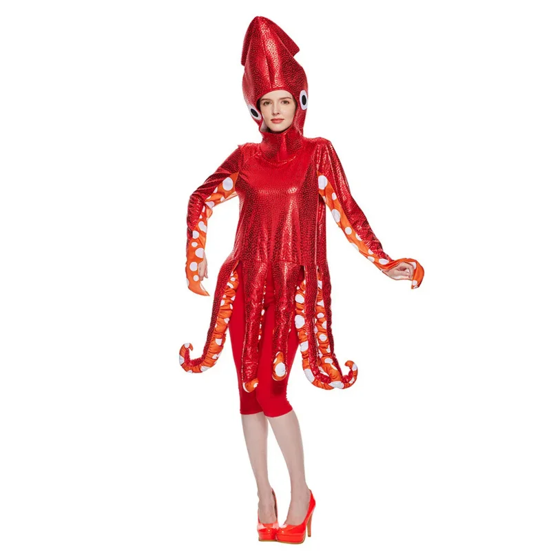 Spot New Halloween Adult Squid Cos Costume Mar Life Party Jumpsuit Funny Cos Clothes Anime Cos
Spot New Halloween Adult Squid Cos Costume Mar Life Party Jumpsuit Funny Cos Clothes Anime Cos