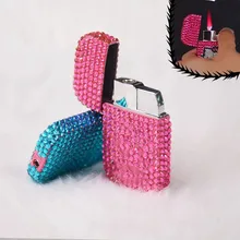 Gorgeous Diamond Ladies Gas Lighter Butane Flashlight Pink Flame Lighter Unusual Portable Cigarette Accessories Ladies Cool Gift
Gorgeous Diamond Ladies Gas Lighter Butane Flashlight Pink Flame Lighter Unusual Portable Cigarette Accessories Ladies Cool Gift