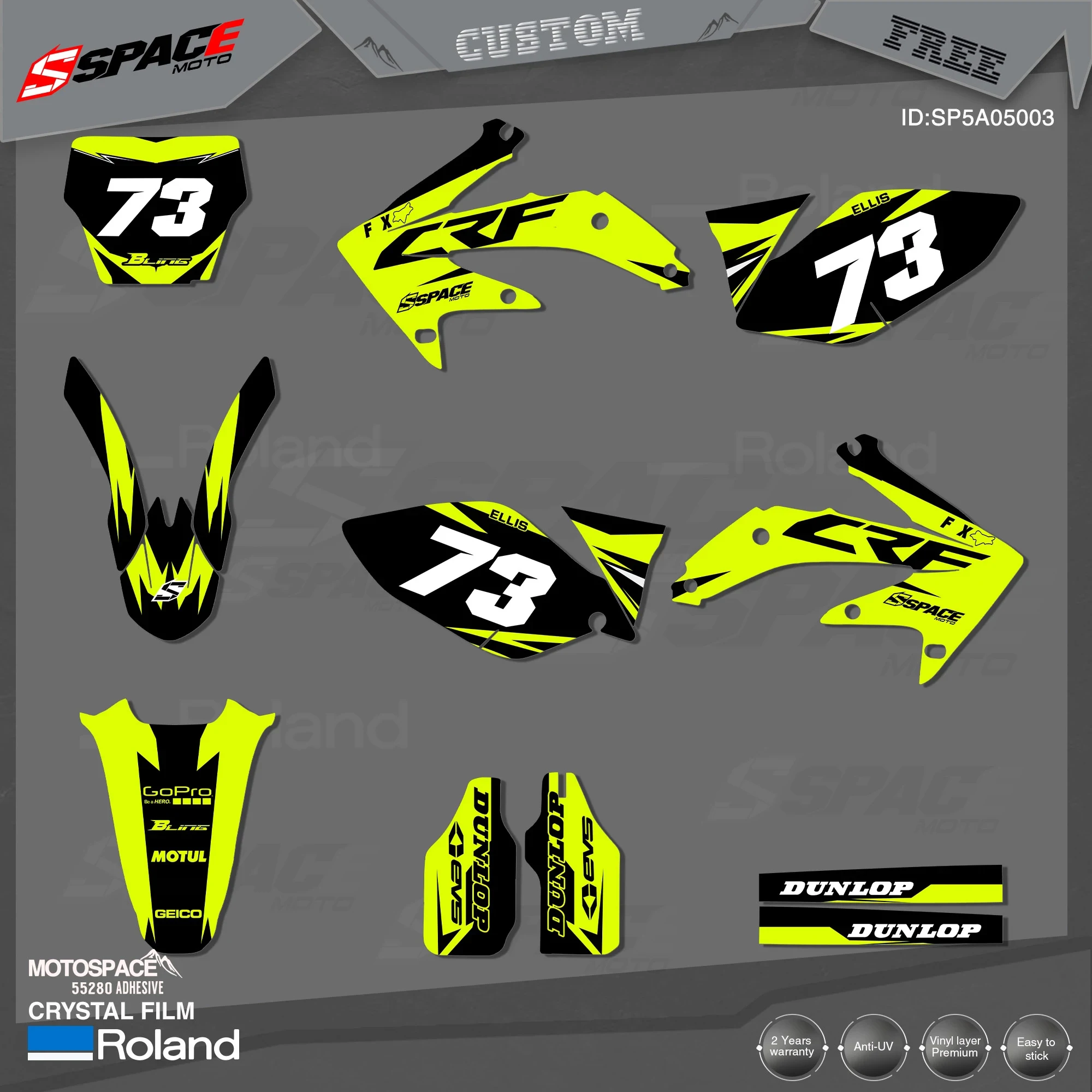 MotoSpace Custom Team Graphics Backgrounds Decals 3M Stickers Kit For HONDA 2005-08CRF450R 003
MotoSpace Custom Team Graphics Backgrounds Decals 3M Stickers Kit For HONDA 2005-08CRF450R 003