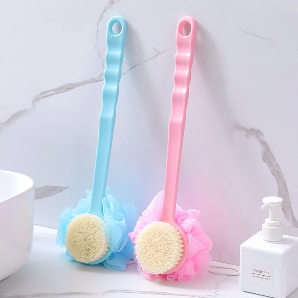 

1Pc Multifunctional Double-sided Long Handle Rub Back Brush Bath Exfoliating Scrub Skin Massager Bathroom Brush Bath Supplies