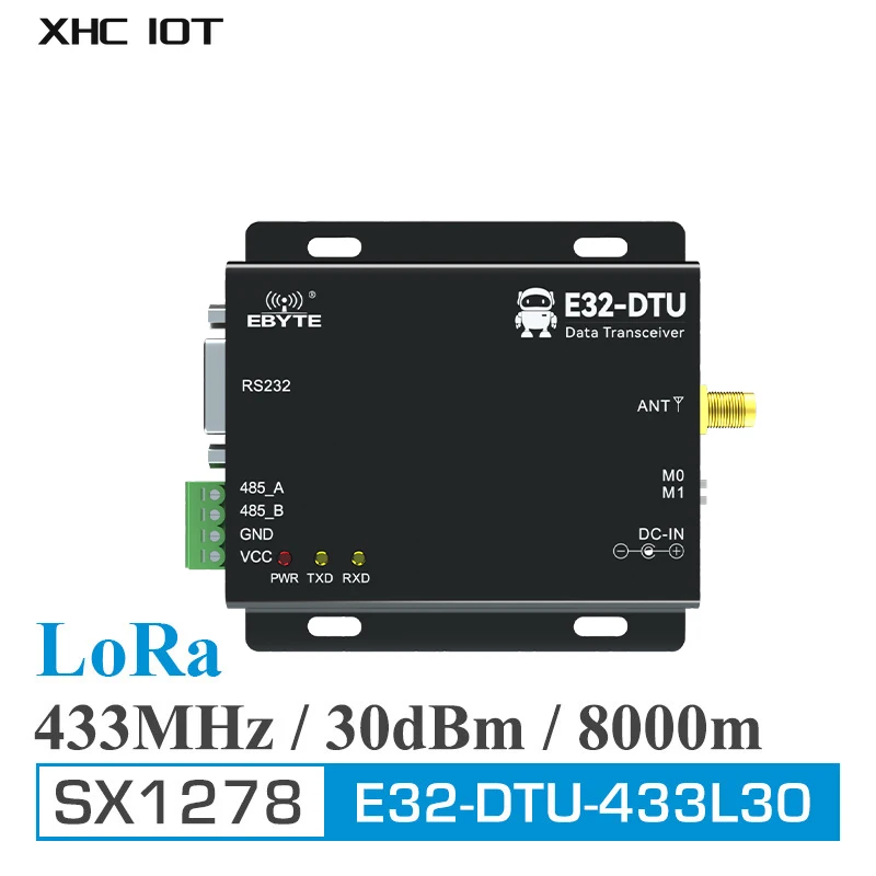 SX1278 433 МГц RS485 RS232 беспроводной приемопередатчик данных LoRa радиочастотный модуль 30 дБм 8 км длинная стандартная фонарь Uhf (433L30) -V8 XHCIOT
SX1278 433 МГц RS485 RS232 беспроводной приемопередатчик данных LoRa радиочастотный модуль 30 дБм 8 км длинная стандартная фонарь Uhf (433L30) -V8 XHCIOT